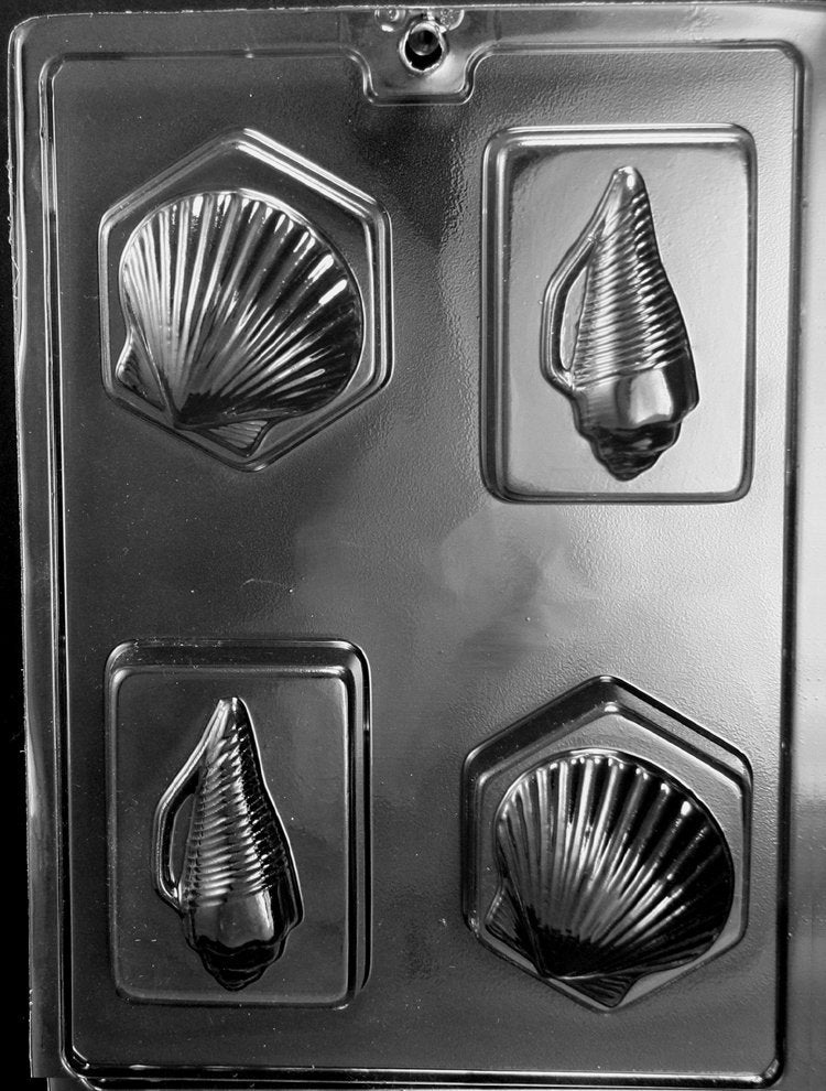 NAUTICAL SHELL BARS Chocolate Candy Mold Craft Supply