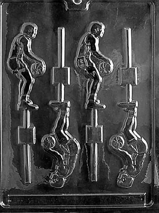 BASKETBALL PLAYER Lolly Sucker Chocolate Candy Mold Craft Supply