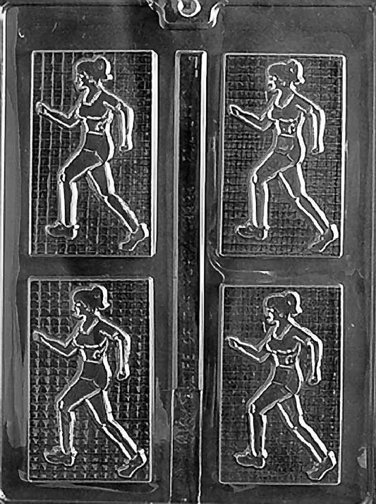 FEMALE JOGGER Chocolate Candy Mold
