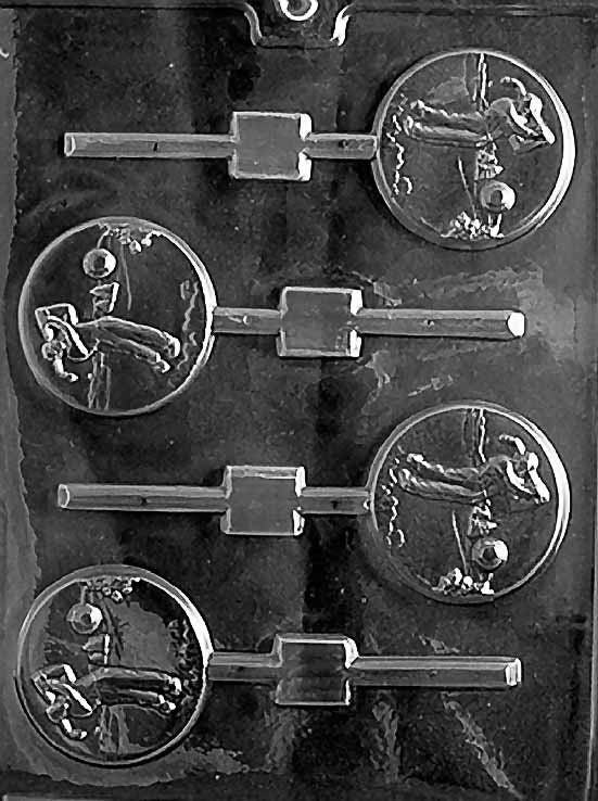 GOLF LOLLY Sucker Chocolate Candy Mold Craft Supply