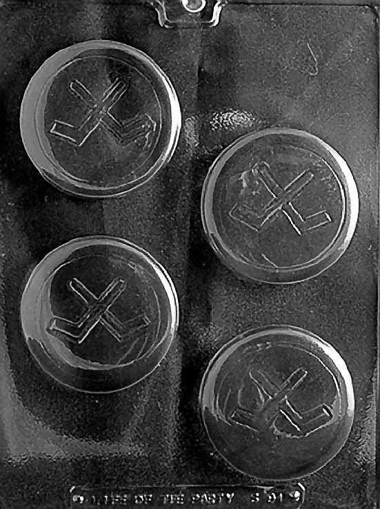HOCKEY PUCK Chocolate Candy Mold Craft Supply