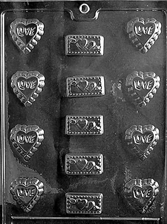 LOVE ASSORTMENT Valentines Chocolate Candy Mold