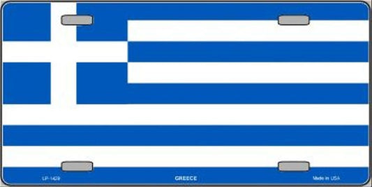 GREECE FLAG Metal License Plate Craft Supply