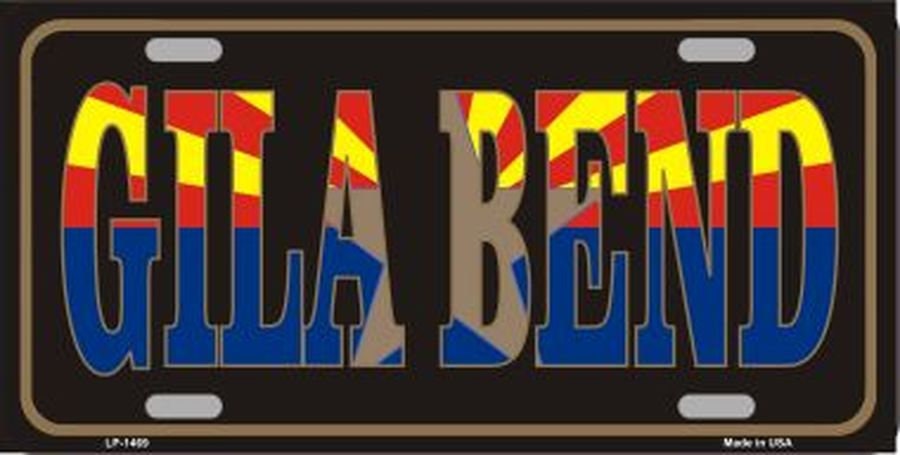 GILA BEND ARIZONA Metal License Plate