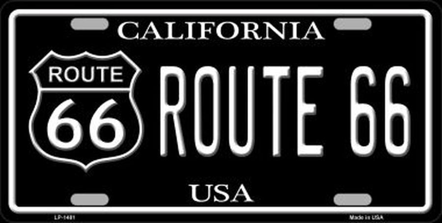 ROUTE 66 California Metal License Plate Craft Supply