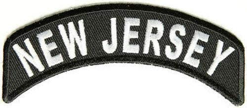 NEW JERSEY STATE Rocker Biker Motorcycle Embroidered Patch Craft Supply