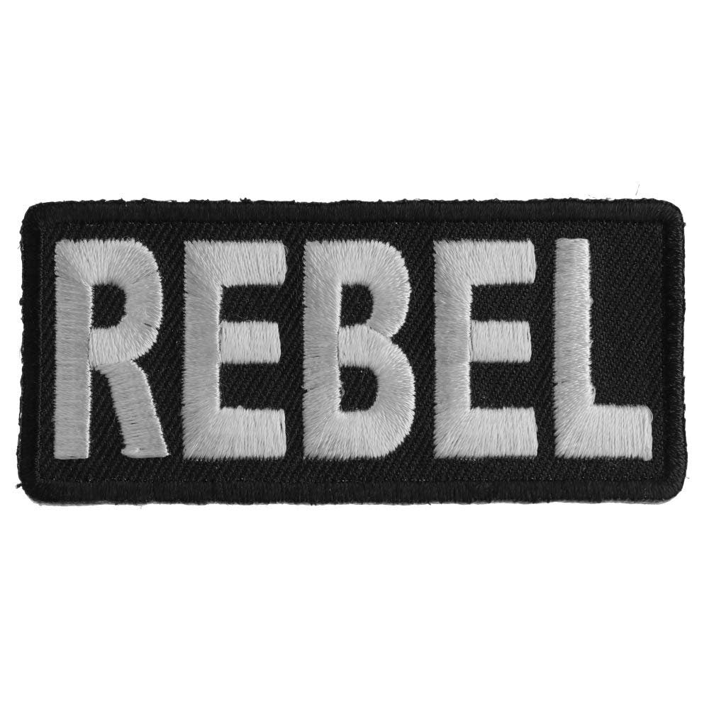 REBEL Biker Motorcycle Embroidered Patch