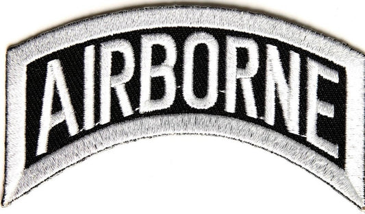 AIRBORNE Rocker Biker Motorcycle Embroidered Patch Craft Supply