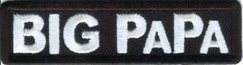 BIG PAPA Biker Motorcycle Embroidered Patch Craft Supply