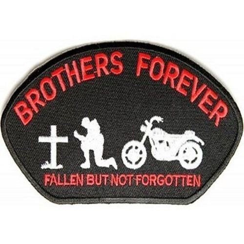 BROTHERS FOREVER Fallen Not Forgotten Motorcycle Biker Military Patch