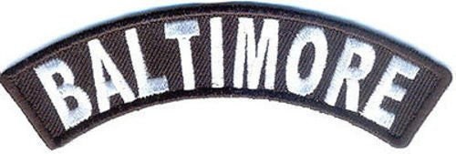 BALTIMORE Rocker Biker Motorcycle Embroidered Patch