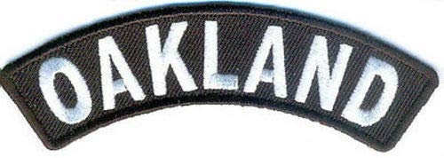 OAKLAND Rocker Biker Motorcycle Embroidered Patch Craft Supply