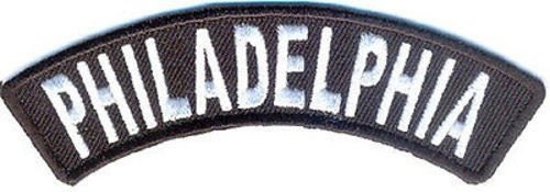 PHILADELPHIA Rocker Biker Motorcycle Embroidered Patch Craft Supply