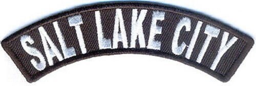 SALT LAKE CITY Rocker Biker Motorcycle Embroidered Patch Craft Supply