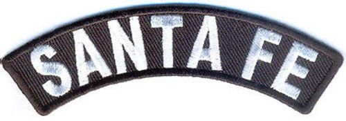 SANTA FE Rocker Biker Motorcycle Embroidered Patch Craft Supply