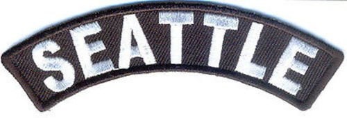 SEATTLE Rocker Biker Motorcycle Embroidered Patch Craft Supply
