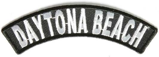 DAYTONA BEACH Rocker Biker Motorcycle Embroidered Patch