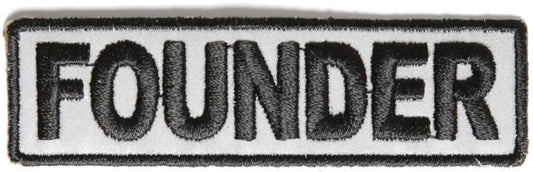 FOUNDER Reflective Biker Motorcycle Embroidered Patch