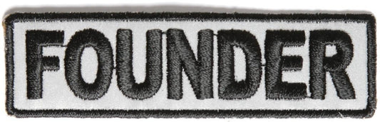 FOUNDER Reflective Biker Motorcycle Embroidered Patch Craft Supply
