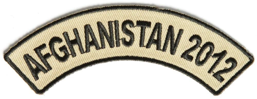 2012 AFGHANISTAN Rocker Military Biker Desert Motorcycle Patch