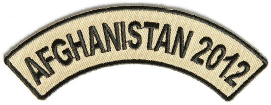 2012 AFGHANISTAN Rocker Military Biker Desert Motorcycle Patch