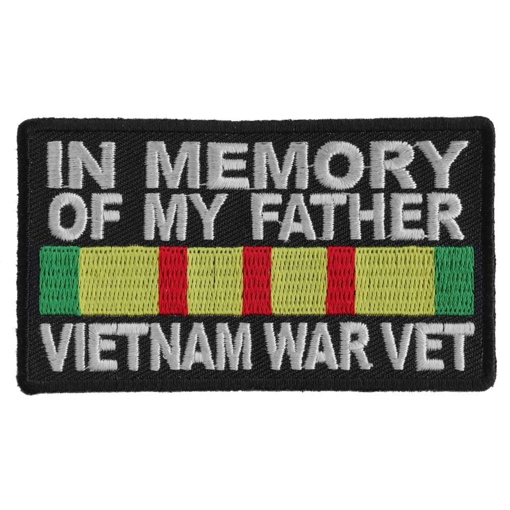In Memory Of My Father Vietnam War Vet Veteran Embroidered Patch Craft Supply