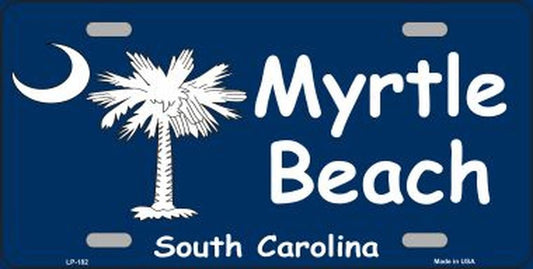 MYRTLE BEACH South Carolina Metal License Plate Craft Supply
