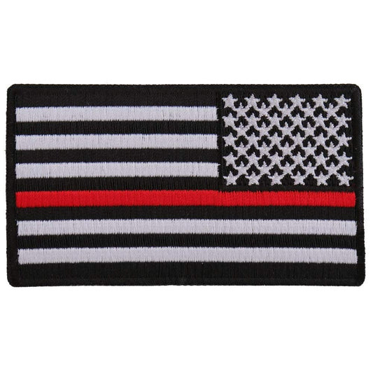 THIN RED LINE American Flag Reversed Firefighter Rescue Patch Craft Supply