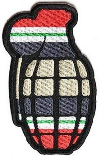 GRENADE IRAQ WAR Ribbon Colors Military Biker Motorcycle Patch