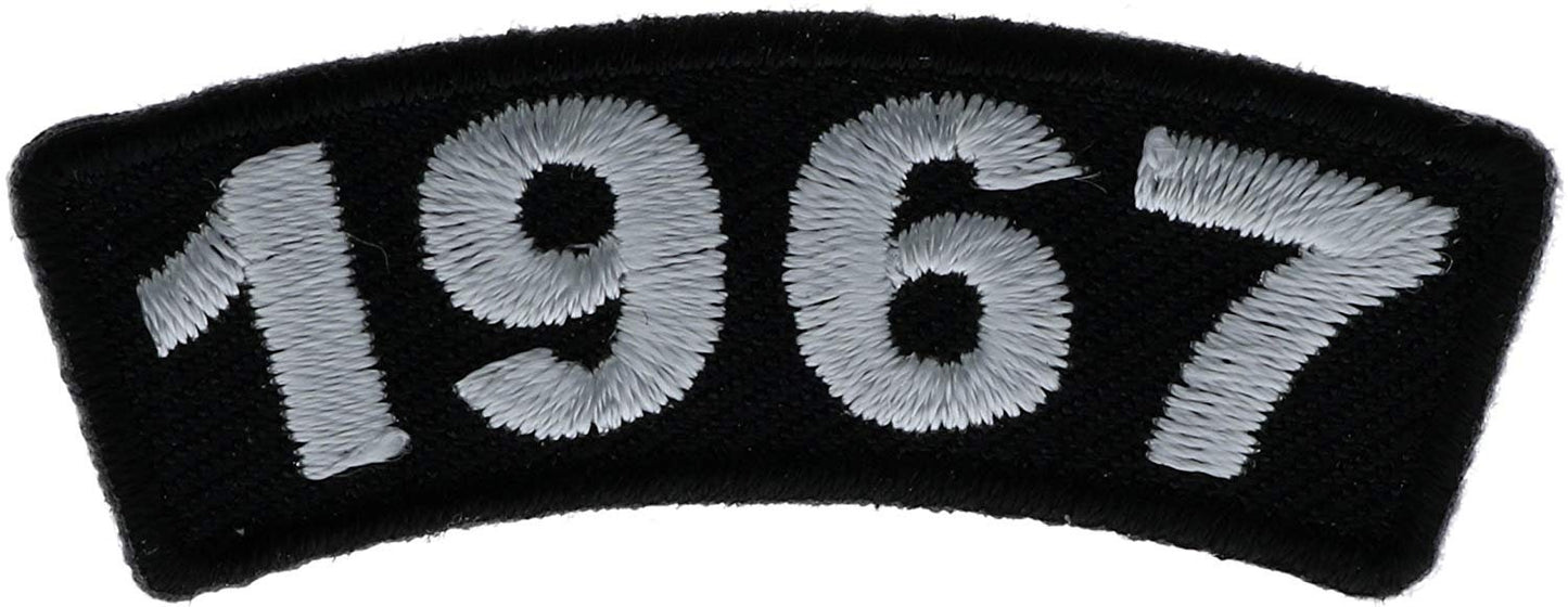 1967 VIETNAM ERA ROCKER Small Biker Motorcycle Embroidered Patch Craft Supply