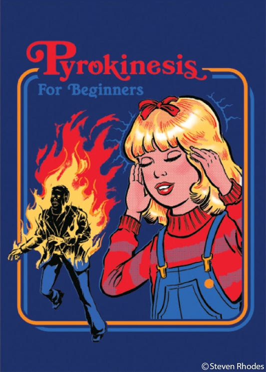 Pyrokinesis For Beginners (Steven Rhodes) Funny RECTANGLE MAGNET