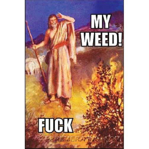 My weed! FUCK Funny RECTANGLE MAGNET
