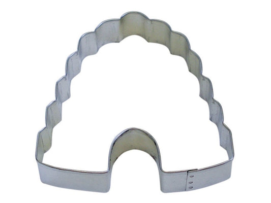 BEEHIVE Cookie Cutter Metal 4 Inches - Honey Bee Comb Insect Stencil Fondant