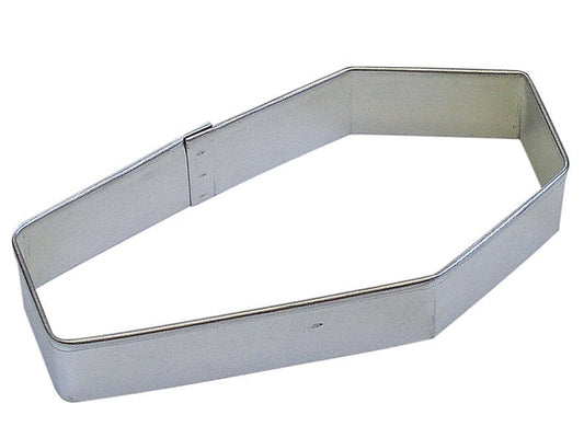 COFFIN Cookie Cutter Metal 4 Inches - Halloween Funeral Casket Death Stencil Fondant Craft Supply