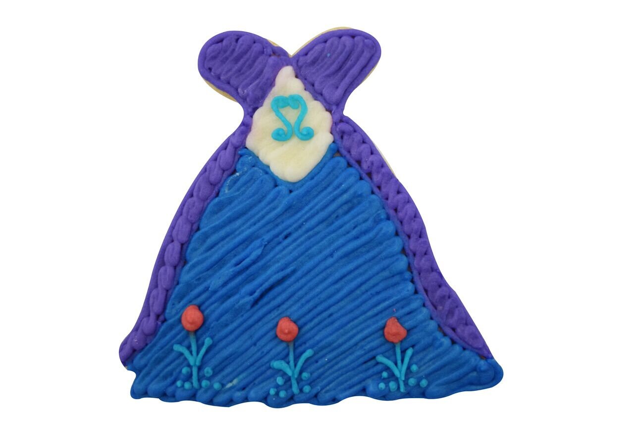 PRINCESS GOWN Cookie Cutter Metal 4 Inches - Dress Princess Ball Dancing Stencil Fondant Craft Supply