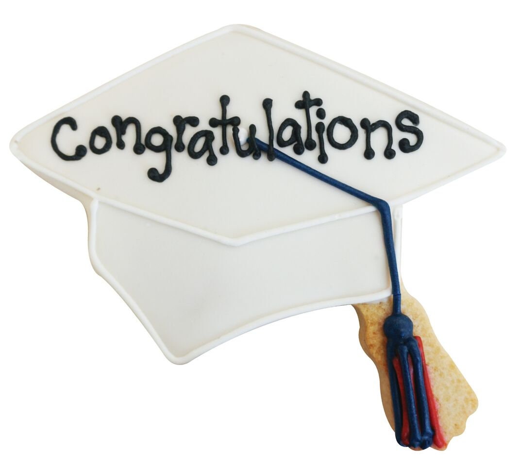 GRADUATION CAP Cookie Cutter Metal 4.5 Inches - Stencil Fondant Gown Diploma Degree Craft Supply