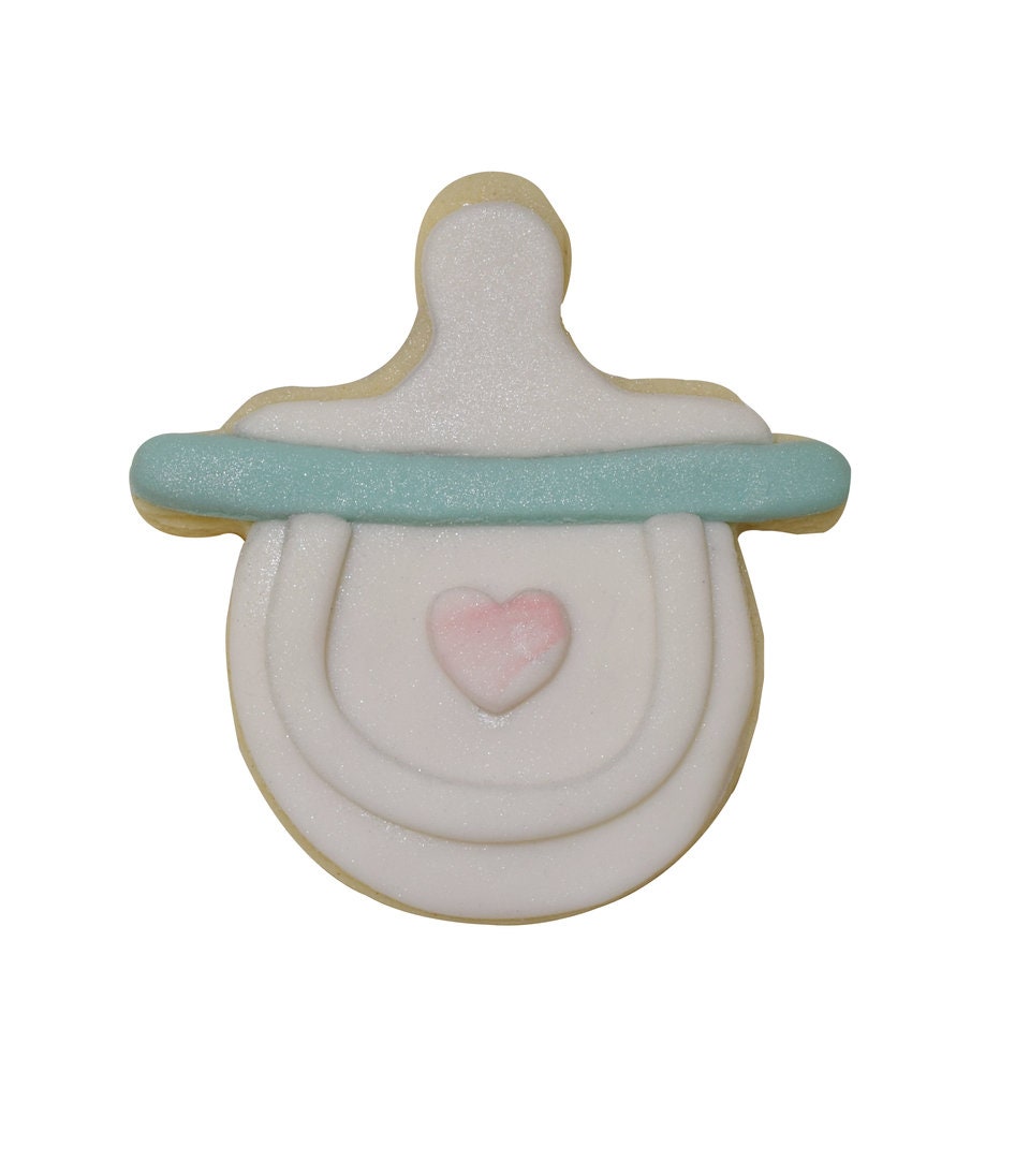 BABY PACIFIER Cookie Cutter Metal 3 Inches - Stencil Fondant Bottle Bibb Stroller Rattle Craft Supply