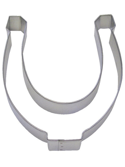 HORSESHOE Cookie Cutter Metal 5 Inches - Stencil Fondant Horses Barn Farm Riding