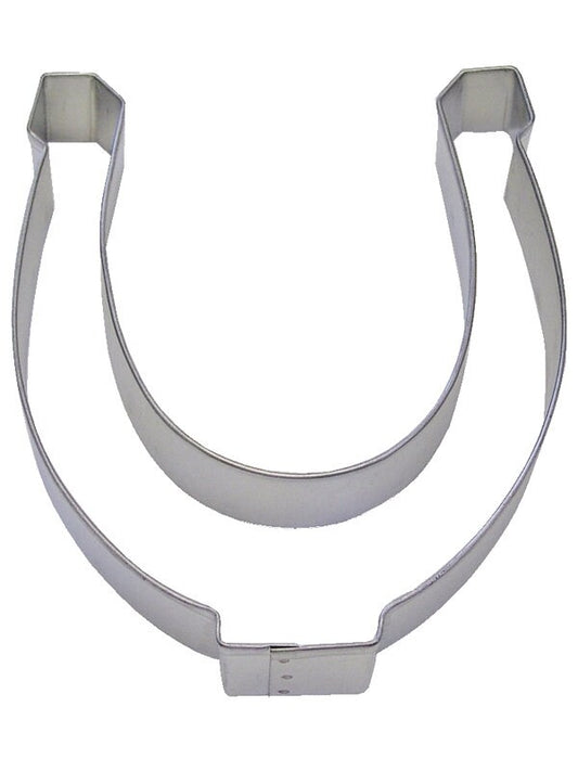 HORSESHOE Cookie Cutter Metal 5 Inches - Stencil Fondant Horses Barn Farm Riding Craft Supply