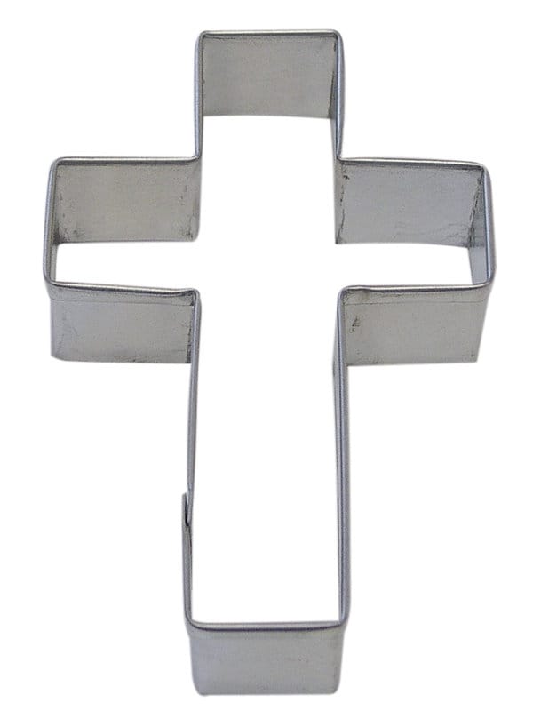 CROSS Cookie Cutter Metal 3.5 Inches - Stencil Fondant Christian Church Baptism God Jesus Craft Supply