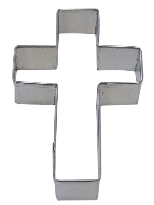 CROSS Cookie Cutter Metal 3.5 Inches - Stencil Fondant Christian Church Baptism God Jesus Craft Supply