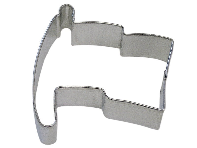 FLAG Cookie Cutter Metal 3.25 Inches - Stencil Fondant Patriotic July 4th Waiving
