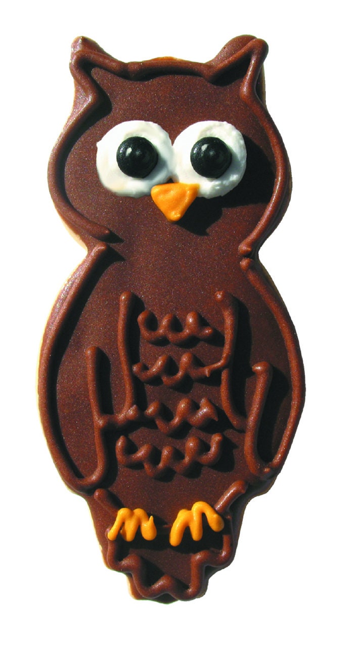 OWL Cookie Cutter Metal 3 Inches - Stencil Fondant Bird Animal Craft Supply
