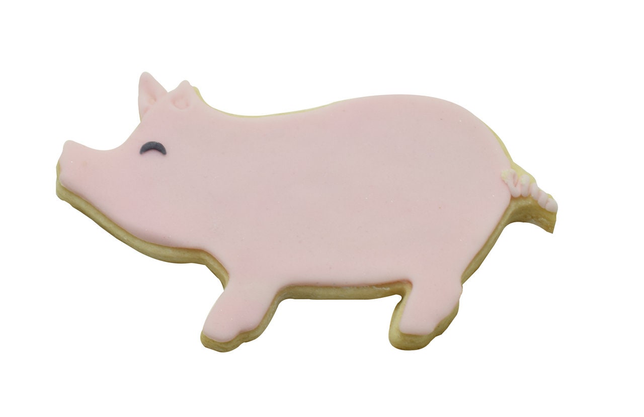 PIG Cookie Cutter Metal 3.75 Inches - Stencil Fondant Farm Animal Piglet Craft Supply