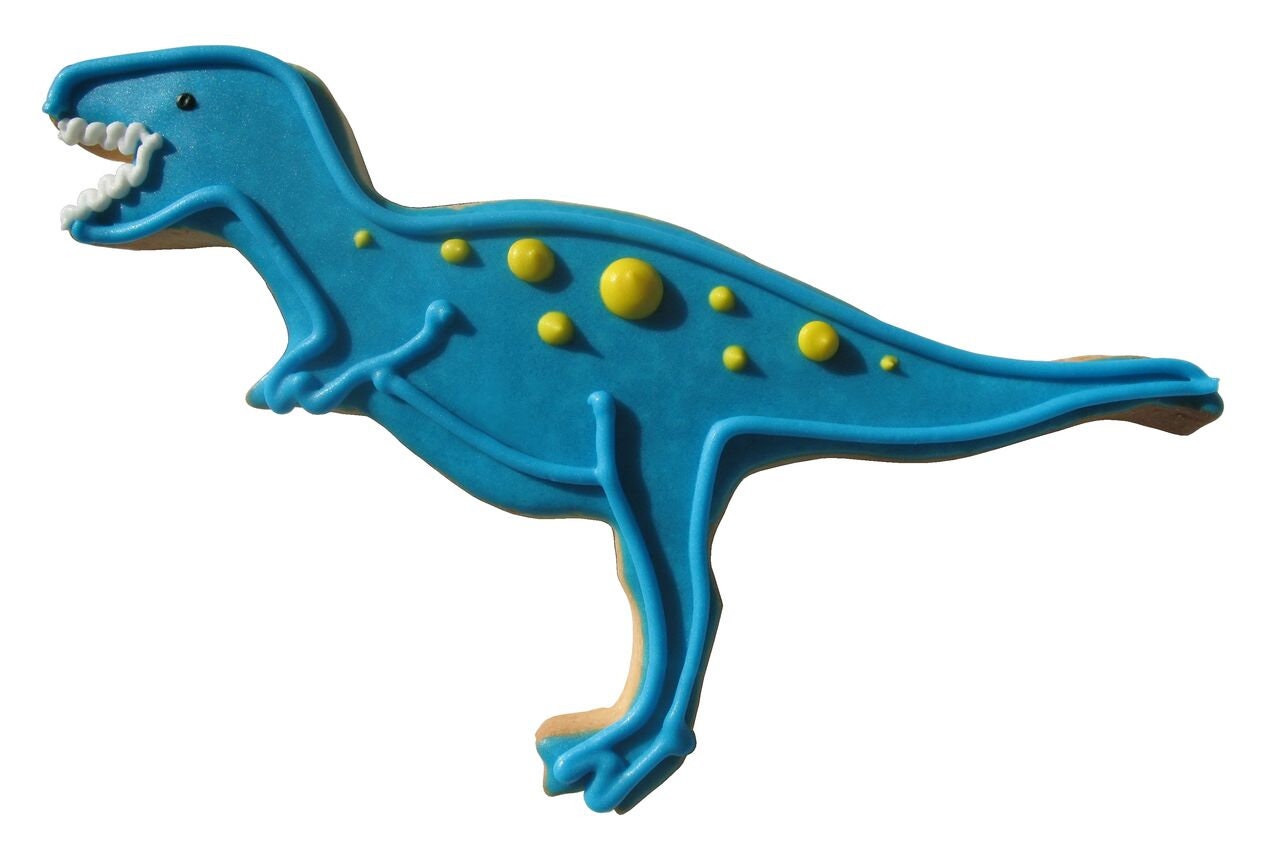 T-REX TREX TYRANNOSAURUS Cookie Cutter Metal 6 Inches - Stencil Fondant Dinosaur