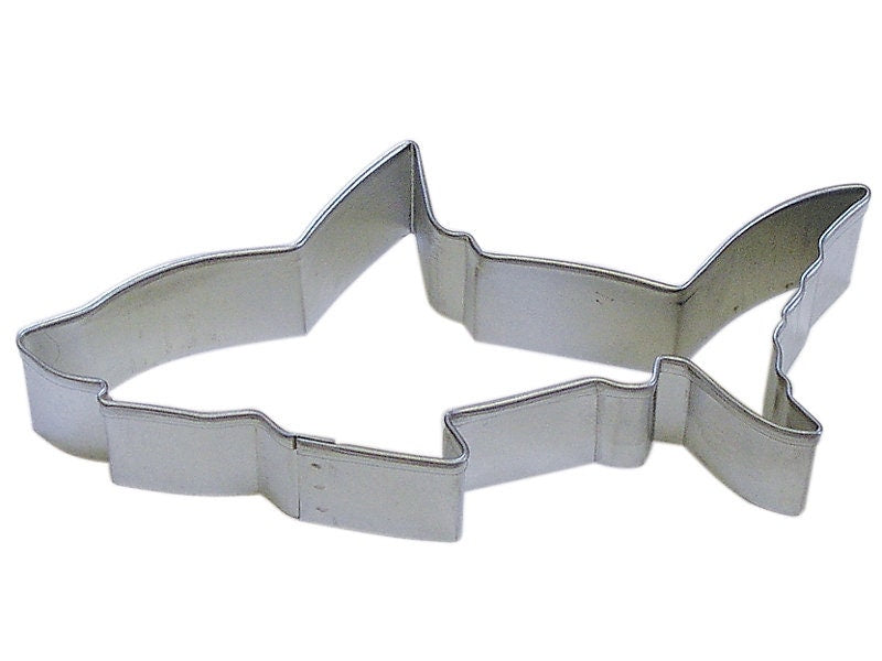 SHARK Cookie Cutter Metal 4.5 Inches - Stencil Fondant