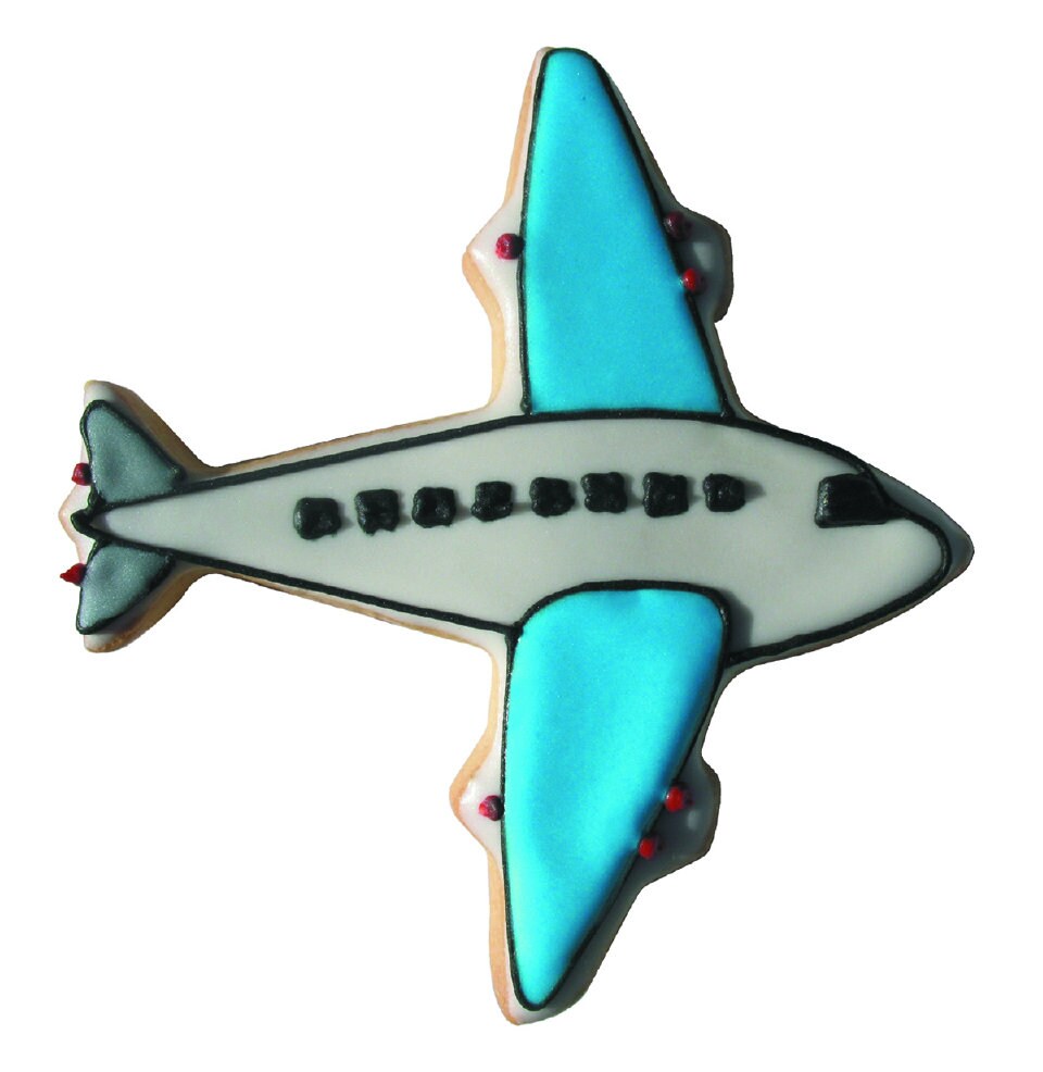 AIRPLANE Cookie Cutter Metal 4 Inches - Stencil Fondant Craft Supply
