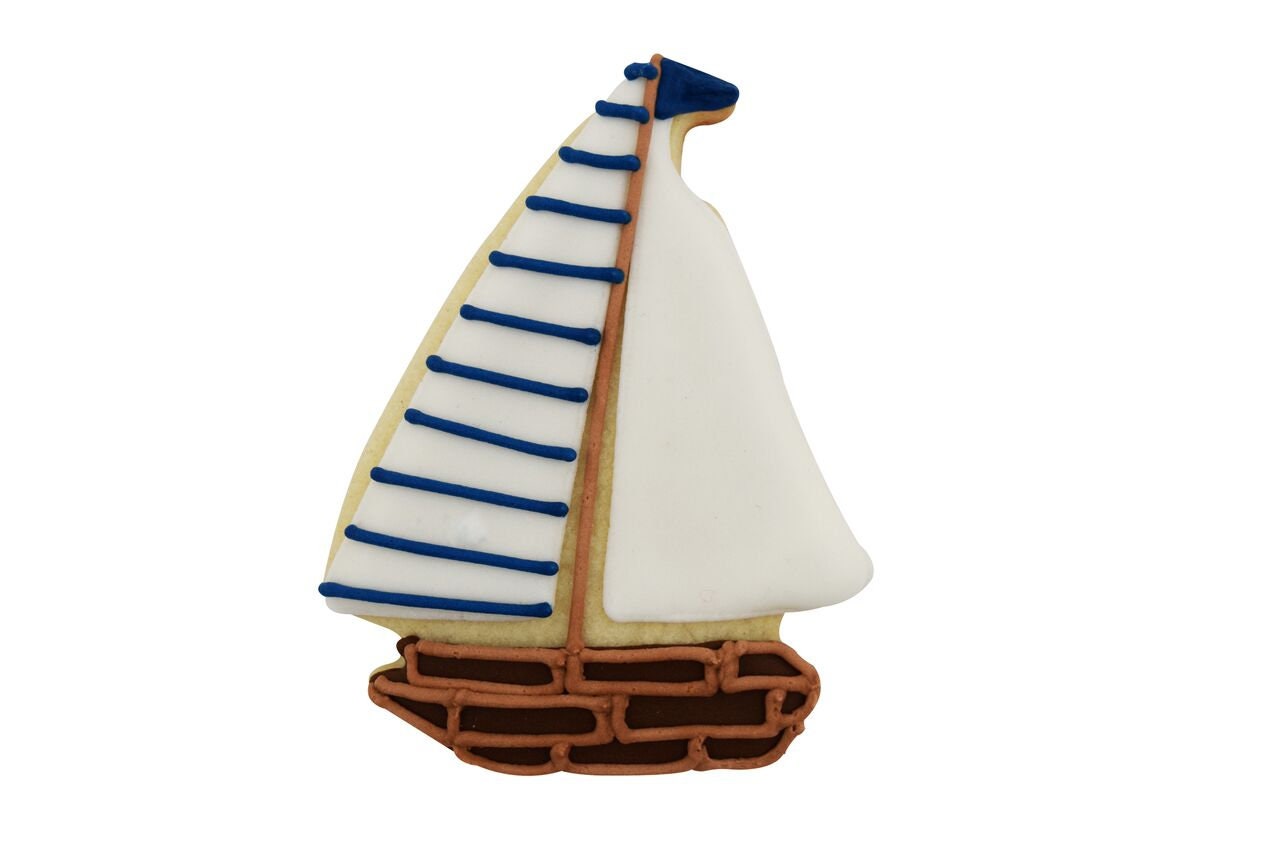 SAILBOAT Cookie Cutter Metal 3.5 Inches - Stencil Fondant Craft Supply