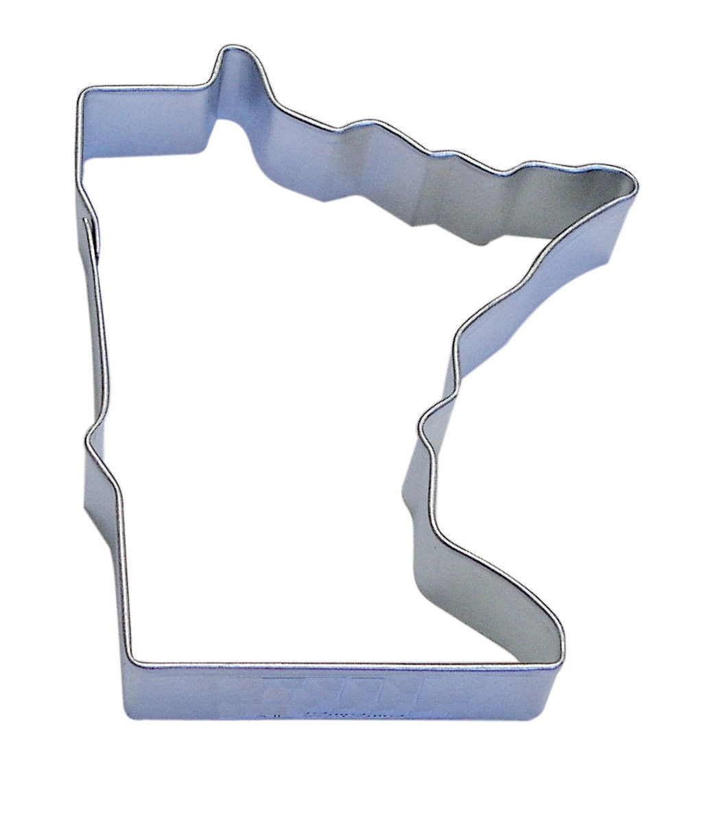 MINNESOTA Cookie Cutter State Metal 3.25 Inches - Stencil Fondant Craft Supply