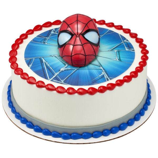 SPIDER-MAN Cake Topper Ultimate Light Up Eyes Cake Decoration Decoset Birthday Craft Supply